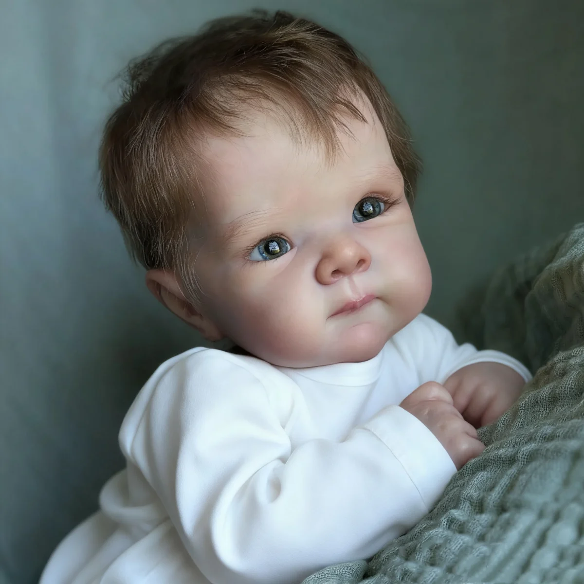 Boneca Reborn Realista BZDOLL de 19 Polegadas (48 CM) com Corpo de Vinil Completo / Corpo de Tecido, Brinquedo Infantil, Presente de Aniversário Artesanal e Fashion