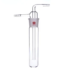 SYNTHWARE Cold trap with grinding mouth, Split type cold trap with 10mm nozzle, VACUUM TRAP, Borosilicate glass, V16