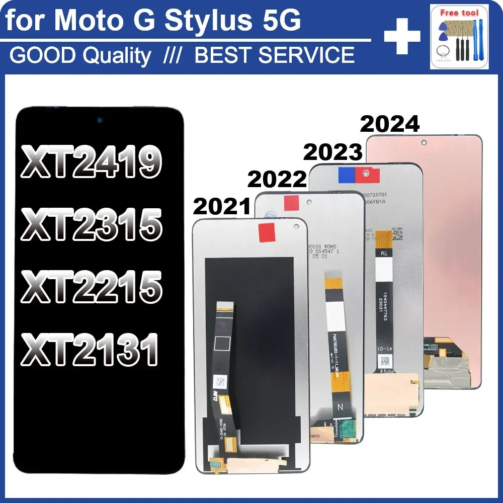 Pop LCD para Motorola Moto G Stylus 5G 2021 XT2131 pantalla LCD Digitalizador de pantalla táctil reemplazo para Moto G Stylus 5G 2024 XT241