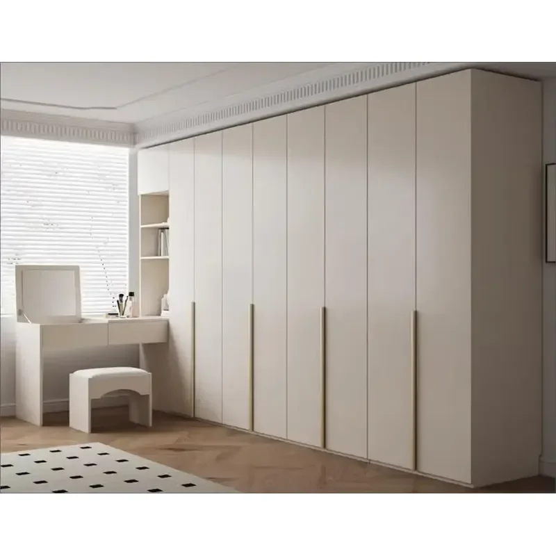 Customizable Extendable Contemporary Solid Wood Melamine Wardrobe Dressing Table Large Capacity Easy