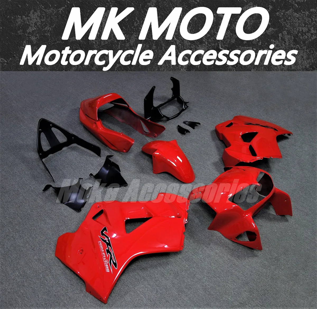 Fairings Kit Fit For Vfr800 1998 1999 2000 2001 Bodywork Set Abs Red