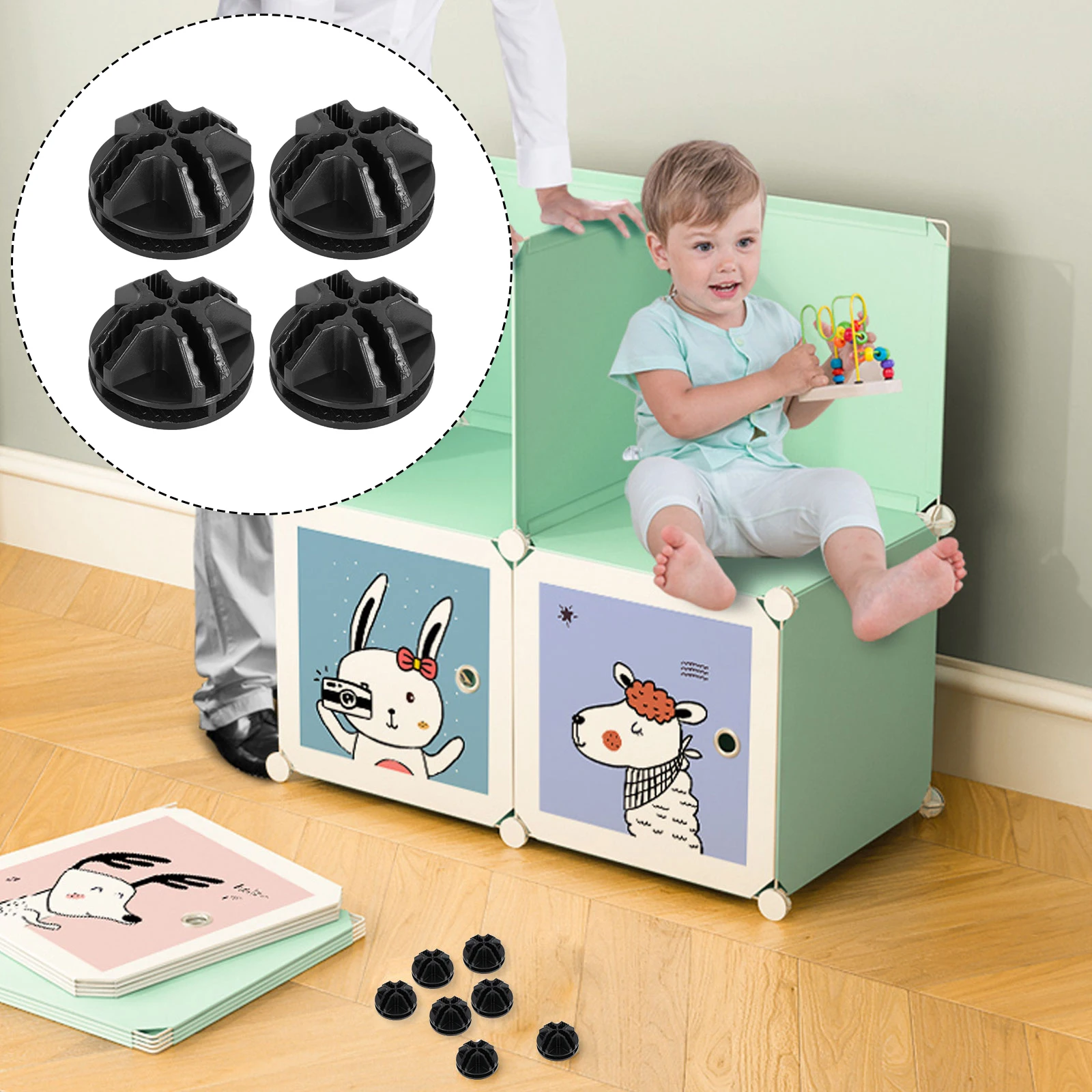 

40pcs Plastic Connector Wire Grid Cube Organizer Nylon Cable Ties For Home Office Garage Workshop Storage Shelving