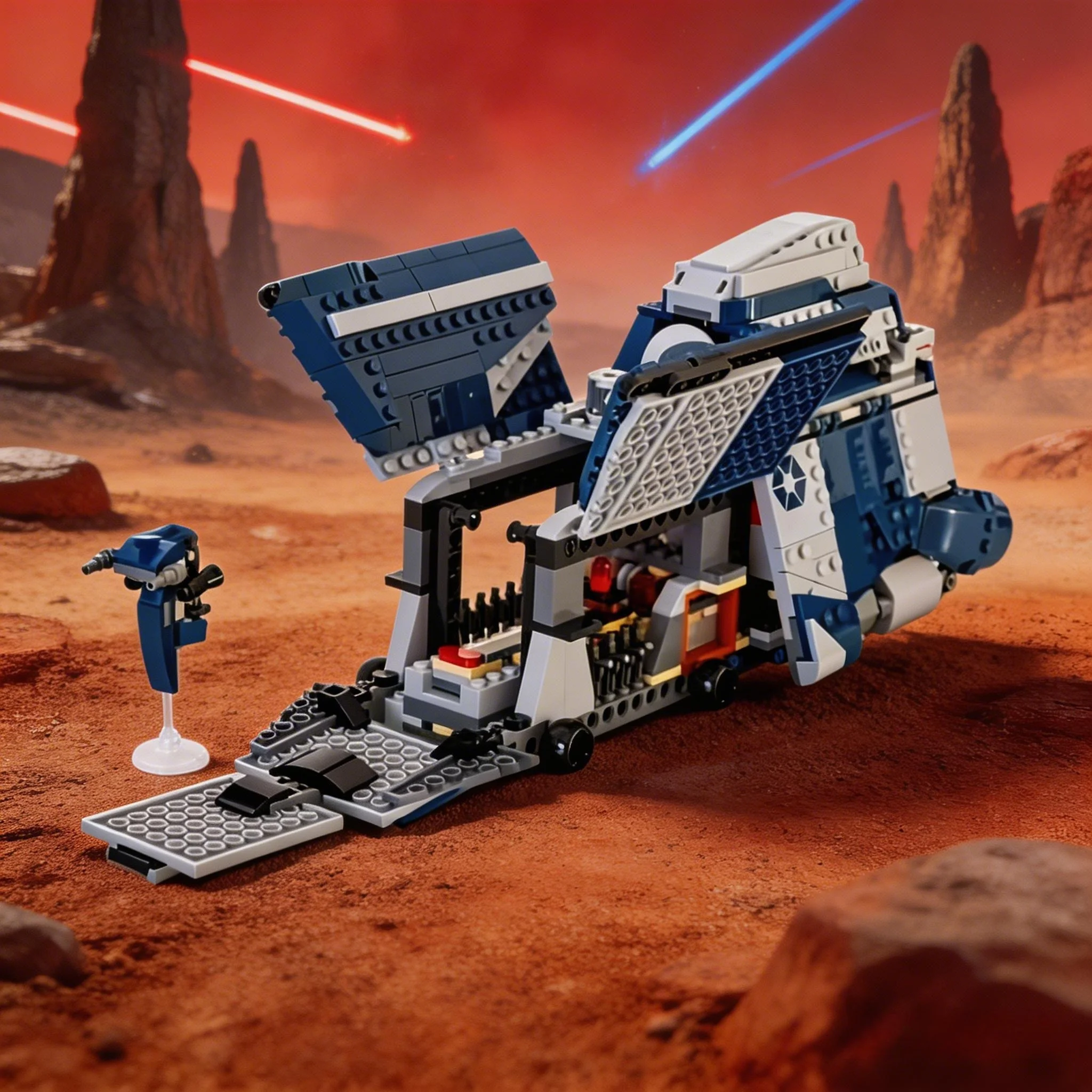 

2026 new MTT modified military spacecraft building block model brick suitable for men and women adult souvenirs birthday gifts