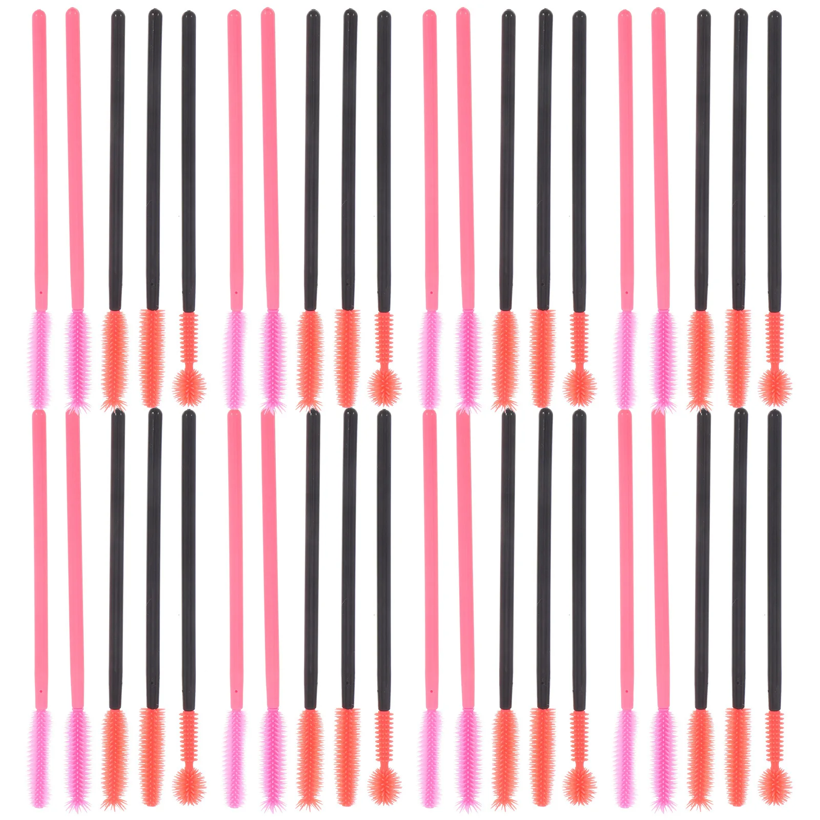 50 pz Silicone Ciglia Mascara Bacchette Set Pennelli Trucco Usa E Getta Applicatori Estensione Ciglia Strumenti Custodia Riutilizzabile