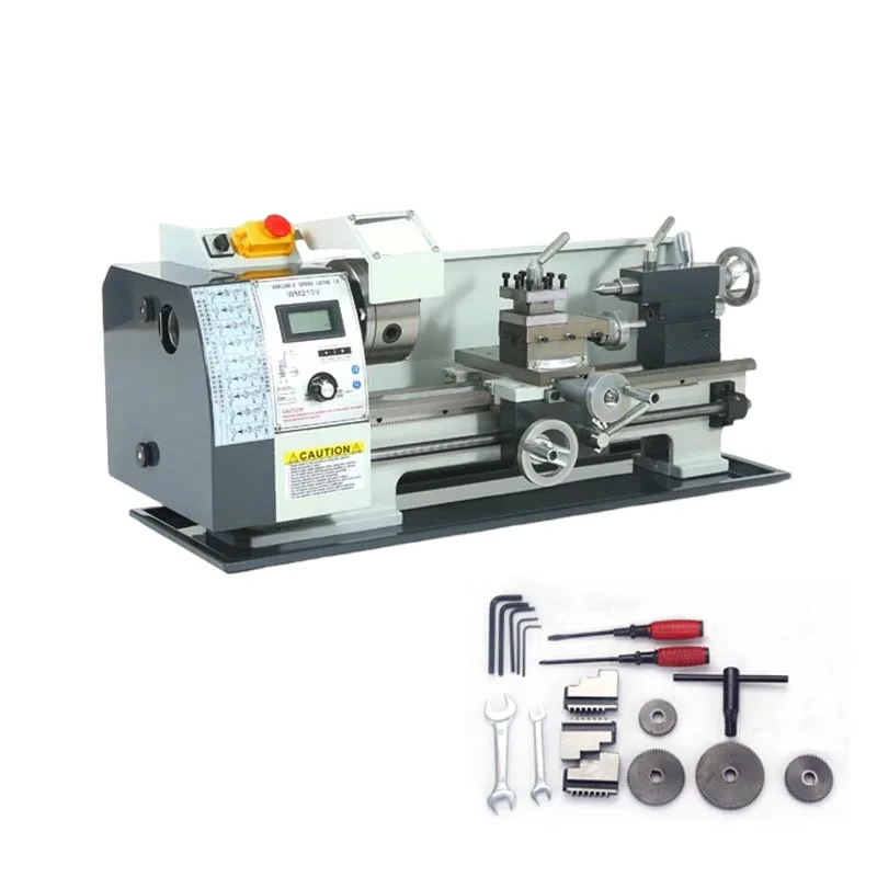 Desktop Lathe Home Metal Processing Lathe  Multifunctional Woodworking Lathe Metal Precision Instrumentation 400mm