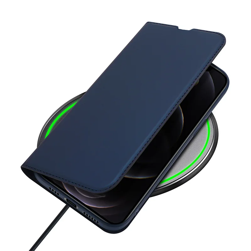Чехол-книжка Dux Ducis из искусственной кожи с магнитной застежкой для Apple iPhone 18, 17 Pro Max, 17e, 16e Air с отделением для карт, противоударный защитный чехол