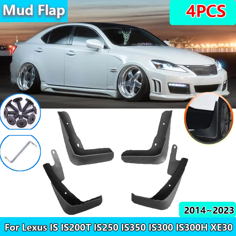 

Front Rear Wheel Mud Flaps for Lexus IS IS200T IS250 IS350 IS300 IS300H XE30 2014~2023 Mudguards Splash Fender Guard Accessories
