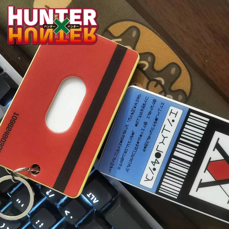 Anime HUNTER × HUNTER License Card Keychain Killua Zoldyck HUNTER LICENSE Card Set Bus Access Card Set