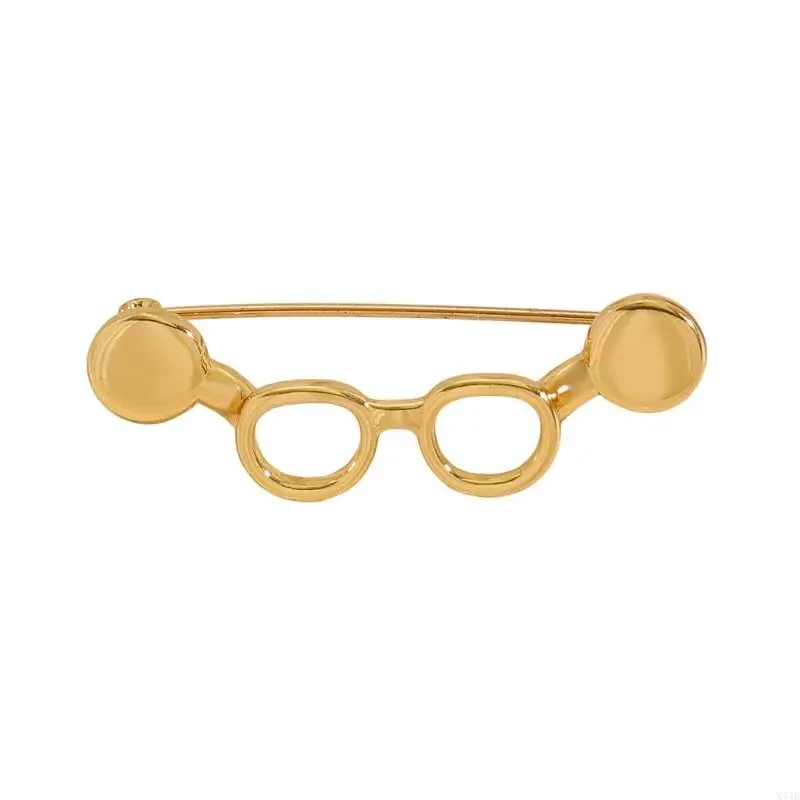  Alloy Glasses Holder Brooch Decorative Pin Accessory for Daily Outfit Layers, Office Desk Use, and Commute Routine