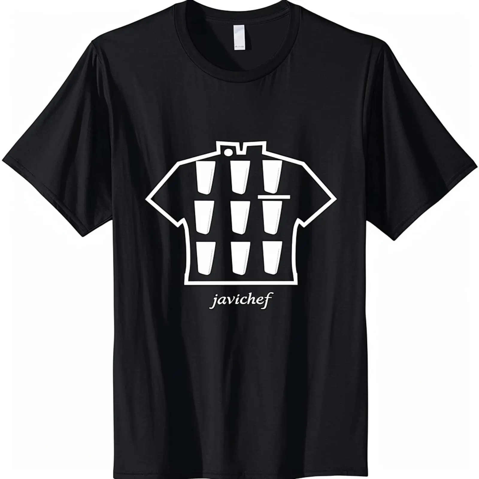 

black tshirt chefinspired design Perfect for Halloween costumes