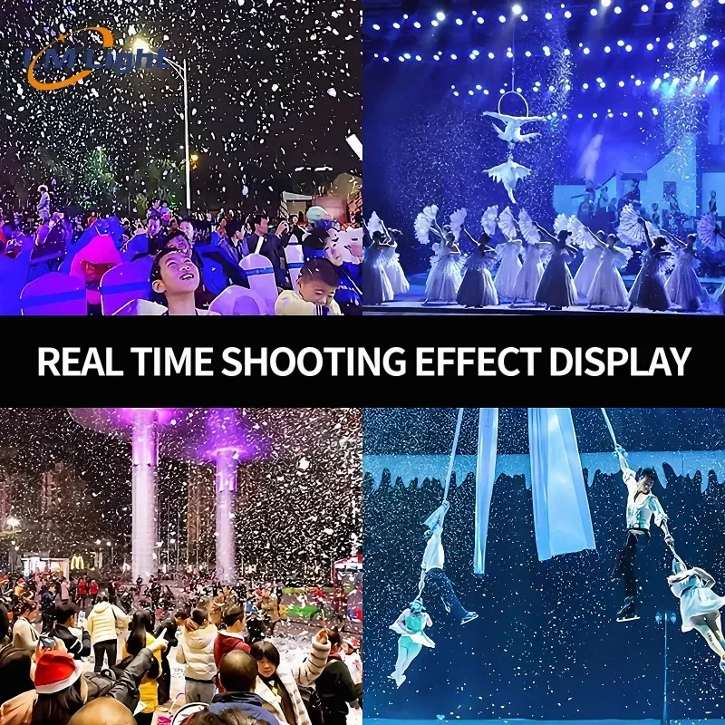 2026/Hot Sale Indoor /Outdoor mini 800w artificial snow spray maker snow machine for party wedding event rental stage Christmas