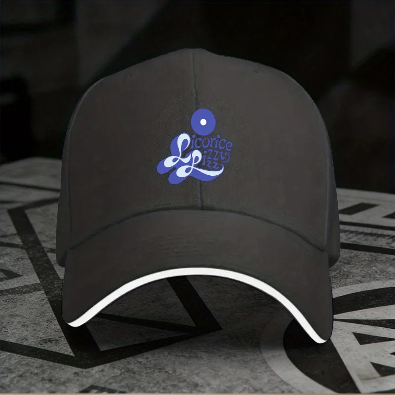 Nueva Gorra de Béisbol Ajustable con Diseño de Pizza de Regaliz, Gorra Ligera Estampada para Mujer, Gorra Moderna para Hombre con Diseño de Pizza de Regaliz