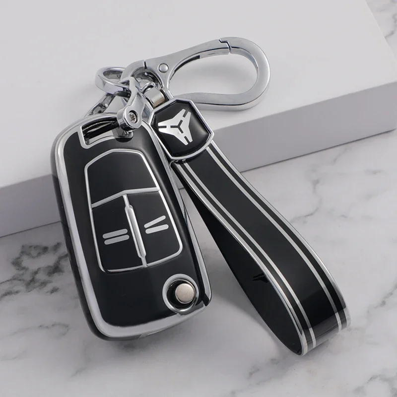 2 Bottons Silver Tpu Car Key Case Cover Keychian for Vauxhall Opel Astra J Corsa D Vectra C Zafira L778 Insignia Accessories