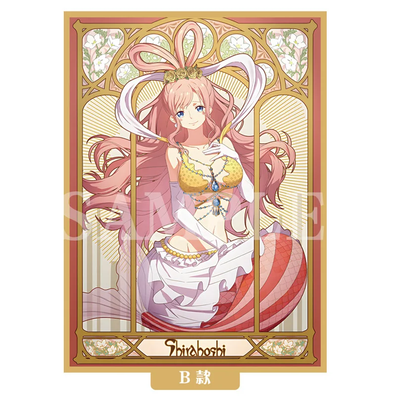 60pcs/set Nami Uta Shirahoshi Boa Hancock Flash Card Sleeve PTCG Anime Game Collection Card Protective Cover Gift Toy 67*92mm