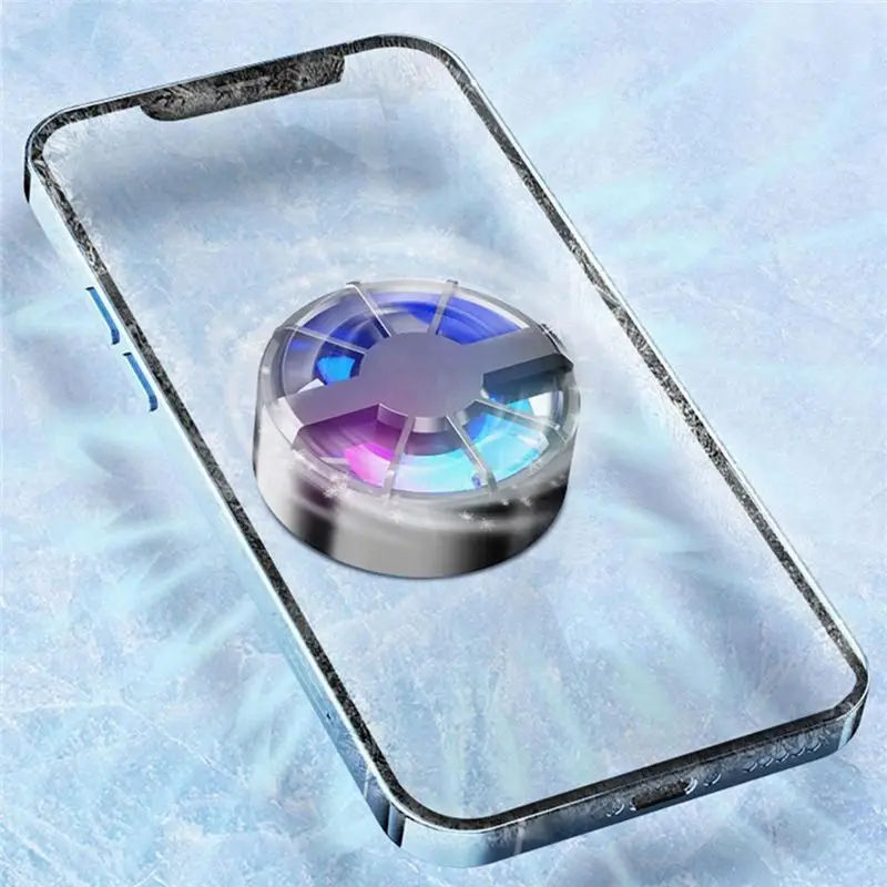 SCLS Magnetic Mobile Phone Cooler for Gaming Radiator Low Noise Fast Heat Dissipation Portable Cooling Fan Cooler for Phone-A