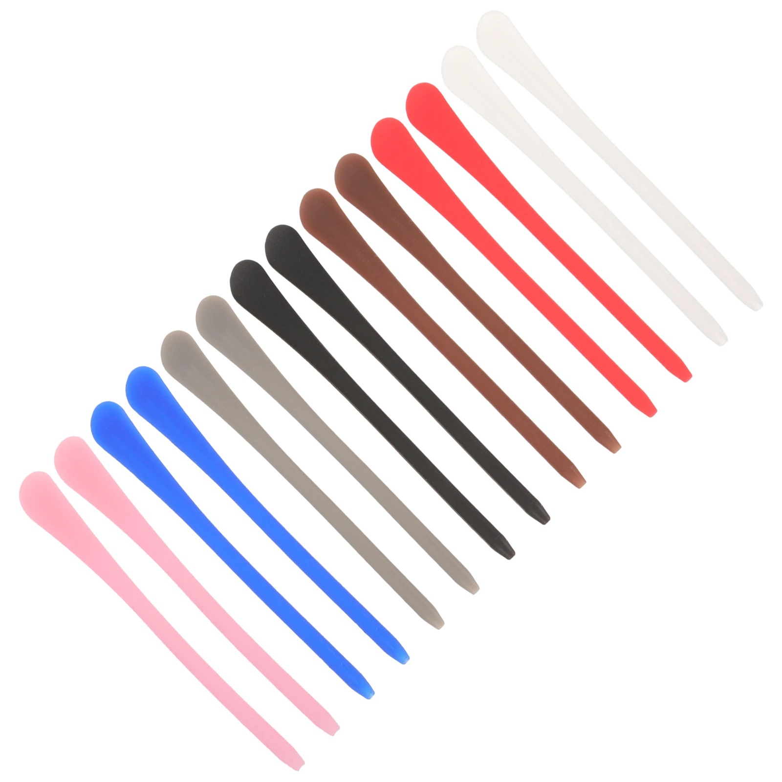 

14 Pcs Anti Slip Eyeglass Temple Tips Silicone Covers Metal Ear Grips Black White Brown Red Blue Gray Most Sunglasses