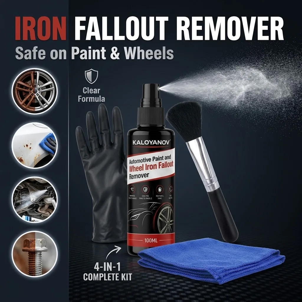 Iron Remover Spray Car Paint Alloy Wheel Cleaner Brake Dust Rust Fallout Decontamination Wash Auto Detailing Care Accessories