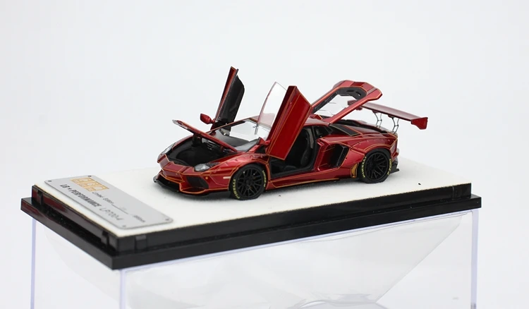 PGM 1:64 For Aventador LP700 Crackle Pattern Alloy Fully Open Limited Edition Simulation Alloy Static Car Model Toys Gift