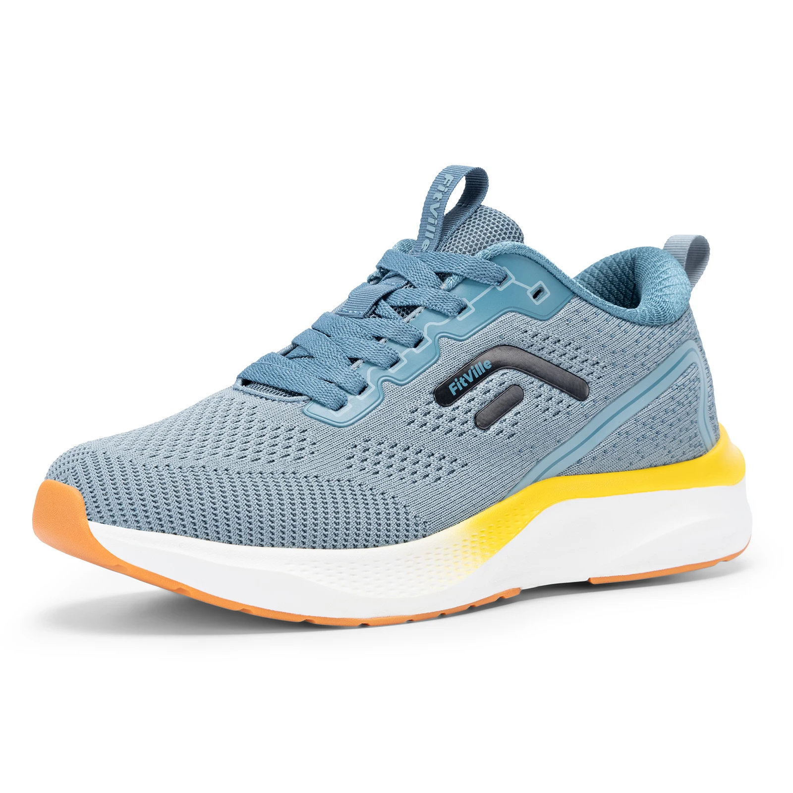 

Fitville Sports Running Shoes Cushioned Sneakers Wided Jogging Walking Shoes for Men With Arch Support Plantar Fasciitis Relief