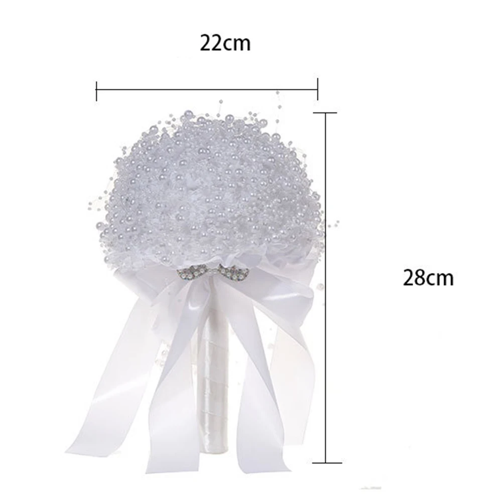

Artificial Pearl Bouquet Flower Decors Bride Wedding Flower Decors Wedding Bouquet HoldingFlower for Photos Parties