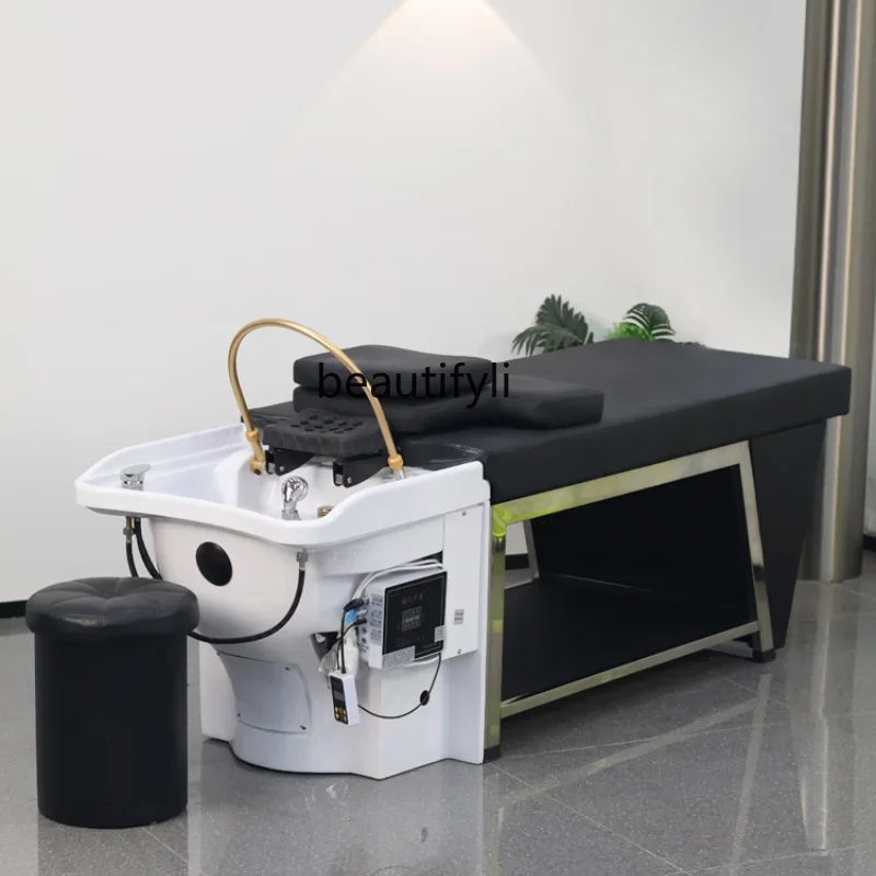 Thai Head Massage Treatment Shampoo Chair Water Circulation Fumigation Salon Beauty Salon Integrated Bed