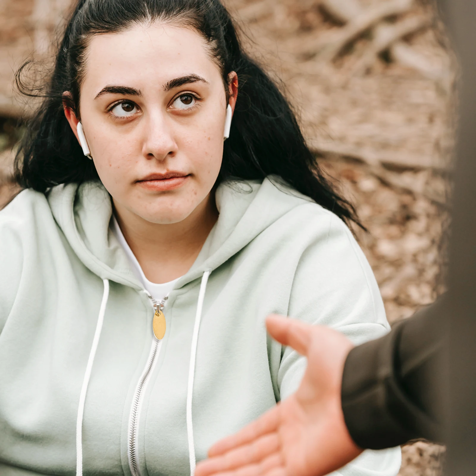 

10Pcs Oval Blank Stainless Steel Stamping Tags DIY Jewelry Pendants Craft Material Engraving Charms Accessories