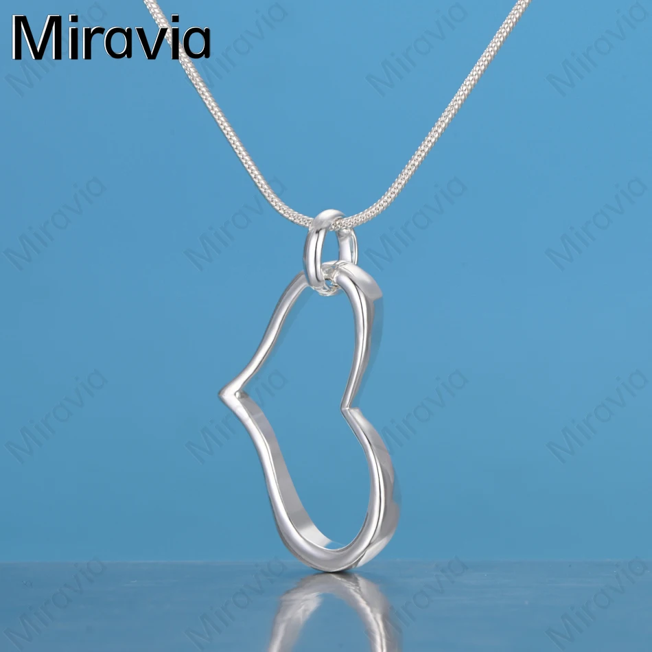 

Miravia 925 Sterling Silver Love Ring Buckle Pendant Necklace Women'S Exquisite Cute Wedding Party Jewelry