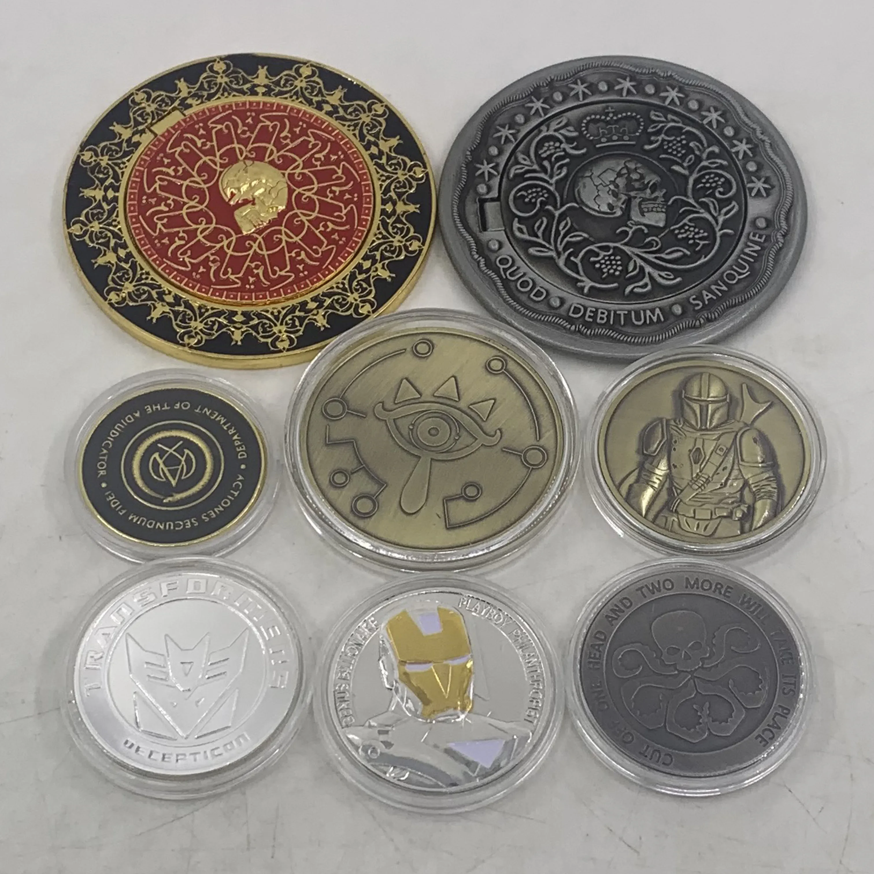 Many different designs Famous Game and movie high quality commemorative coin significative collectibles gifts for all Fans