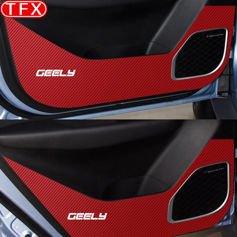 For Geely Geometry C 2024 2023 Car Styling Door Anti Kick Pad Protection Side Edge Film Protector Stickers Auto Accessories