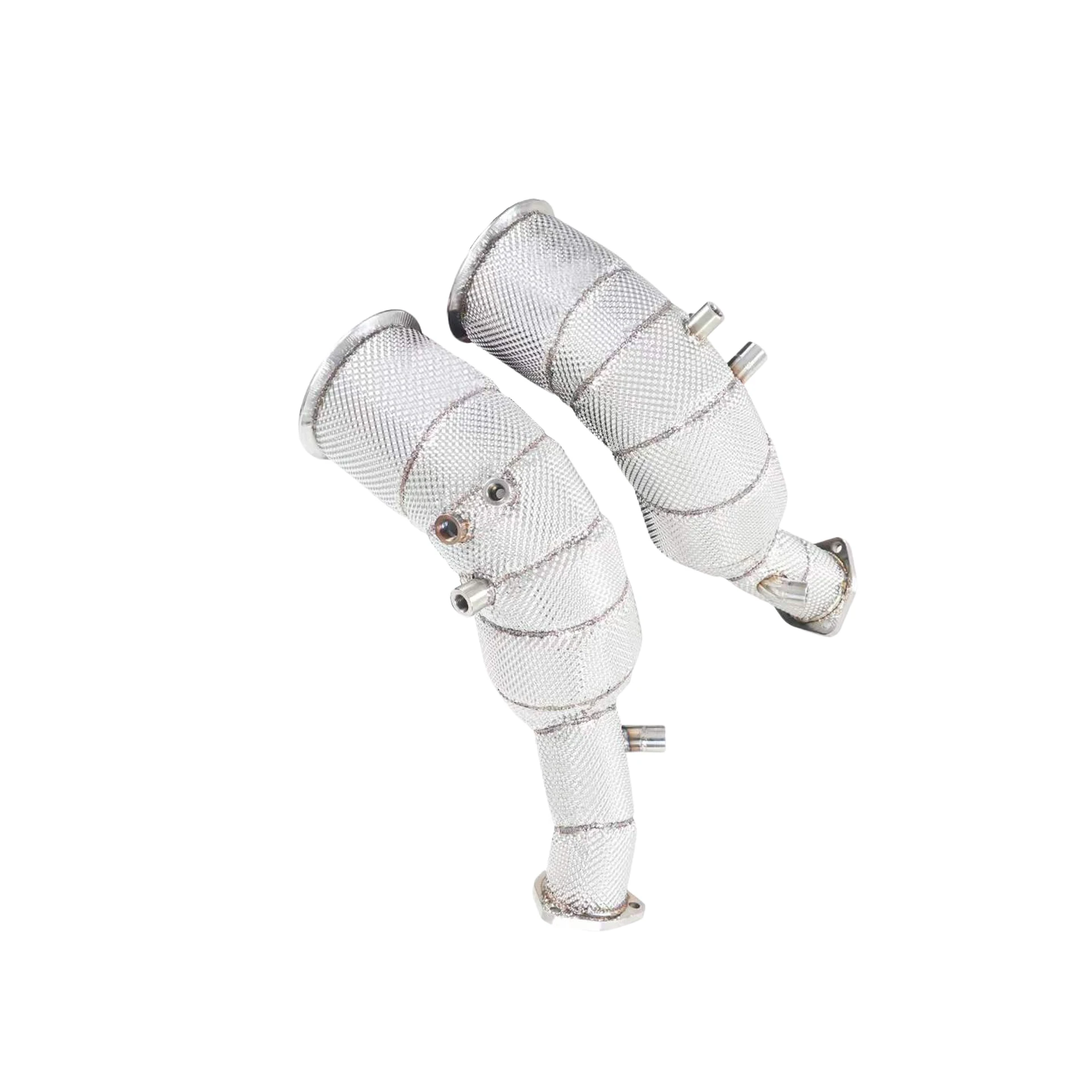 

YT High Flow Heat Shield Downpipe for Audi C8 RS6/RS7 4.0T CN6B Made of SS304 Exhaust Pipes