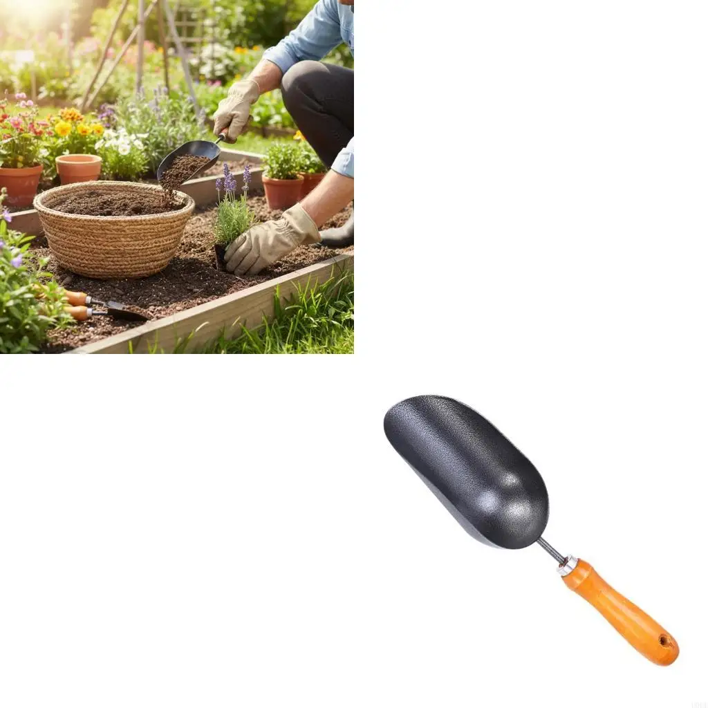 

Garden Spoon Ergonomic Grip Potting Soil Scoops Hand Shovel Tool Soil Diggers for Outdoor Transplanting Use