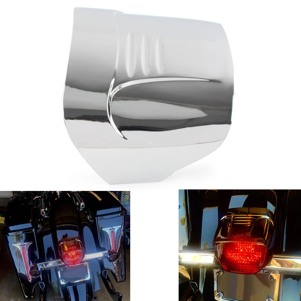 Chromowana osłona z daszkiem na tylni motocyklowy z ABS do Harley Davidson Dyna Softail Touring schodzenia Road King FXRS