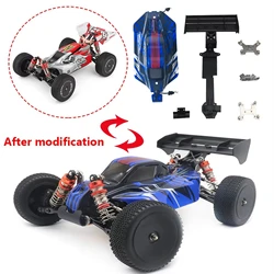 Retrofit Car Shell Body Tail Shock Absorber Second Floor Panel Upgrade Parts Kit for Wltoys 144001 144010  1/14 RC Buggy