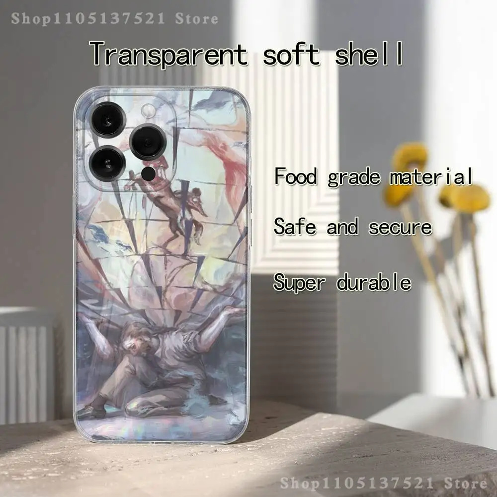 

Game Disco E-Elysium Phone Case For iPhone 17,16,15,14,13,12,11 Pro,Max,Plus,X,XS,XR,SE4,E Mini Transparent Soft Cover