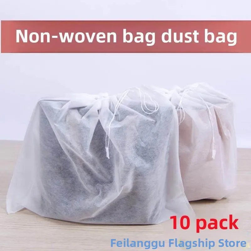 

Прозрачный пылезащитный чехол из нетканого материала для хранения брюк, дорожная сумка с завязками, роскошный складной карман