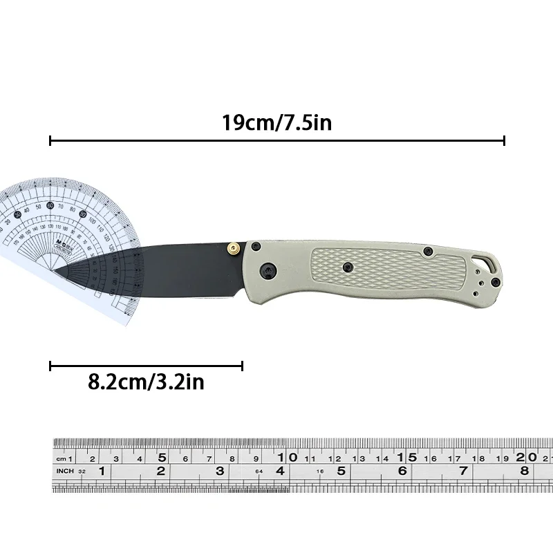 BM Bugout 535 Knife 440C Blade Nylon Fiber Handle Folding Pocket Knives Hiking EDC Camping Tactical Hunting Self-defense Tools