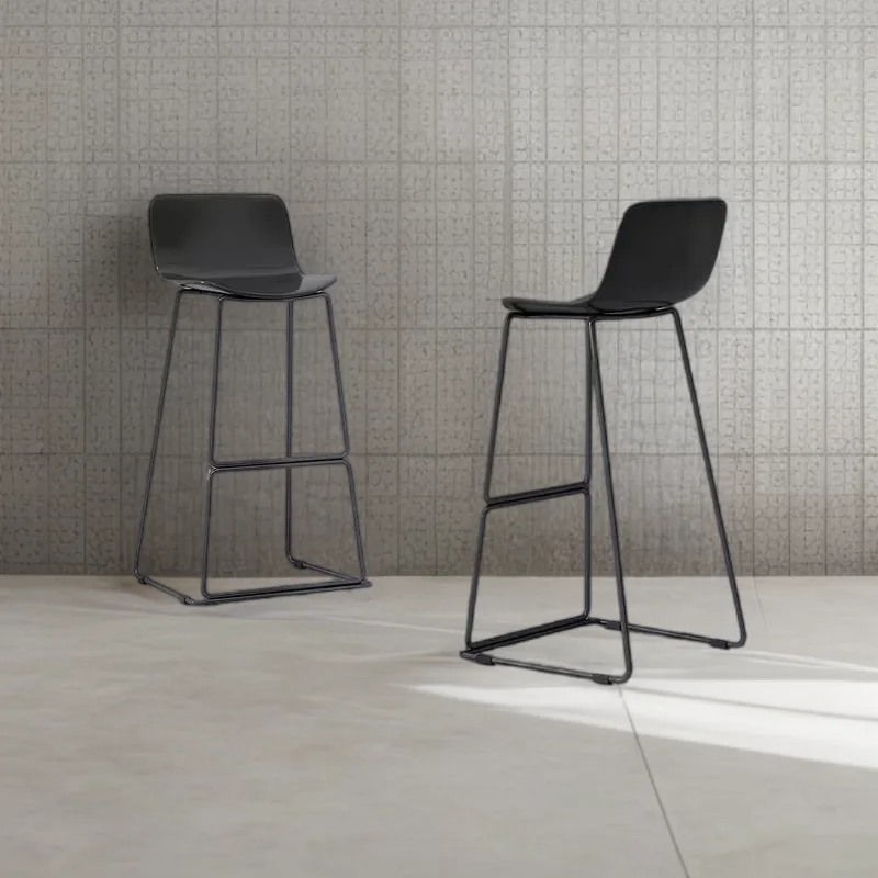 Modern Banks Tabourets De Bar Stool Chair High Kitchen Stools Chairs Interior Swivel Backrest Home Counter Height Barstool Set