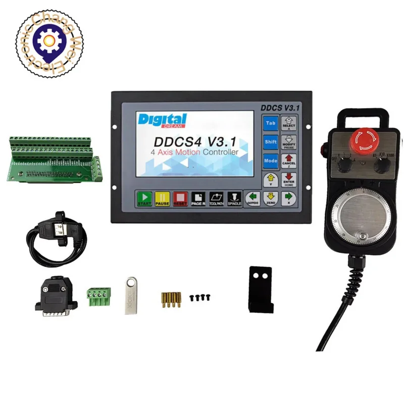 L'ultimo DDCSV4.1 DDCSV3.1 3 assi 4 assi 500KHz codice G controller CNC offline MPG elettronico a 4 assi per macchina per incidere CNC