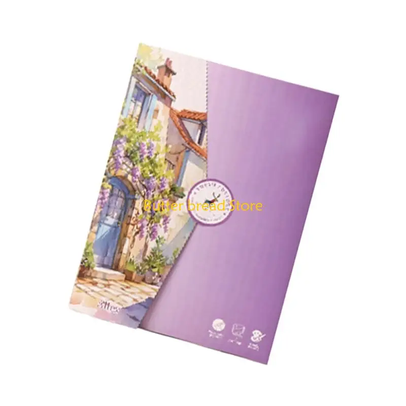 W89C раскраски книга акварели пигменты портативная акварельная живопись набор ручка для погружения