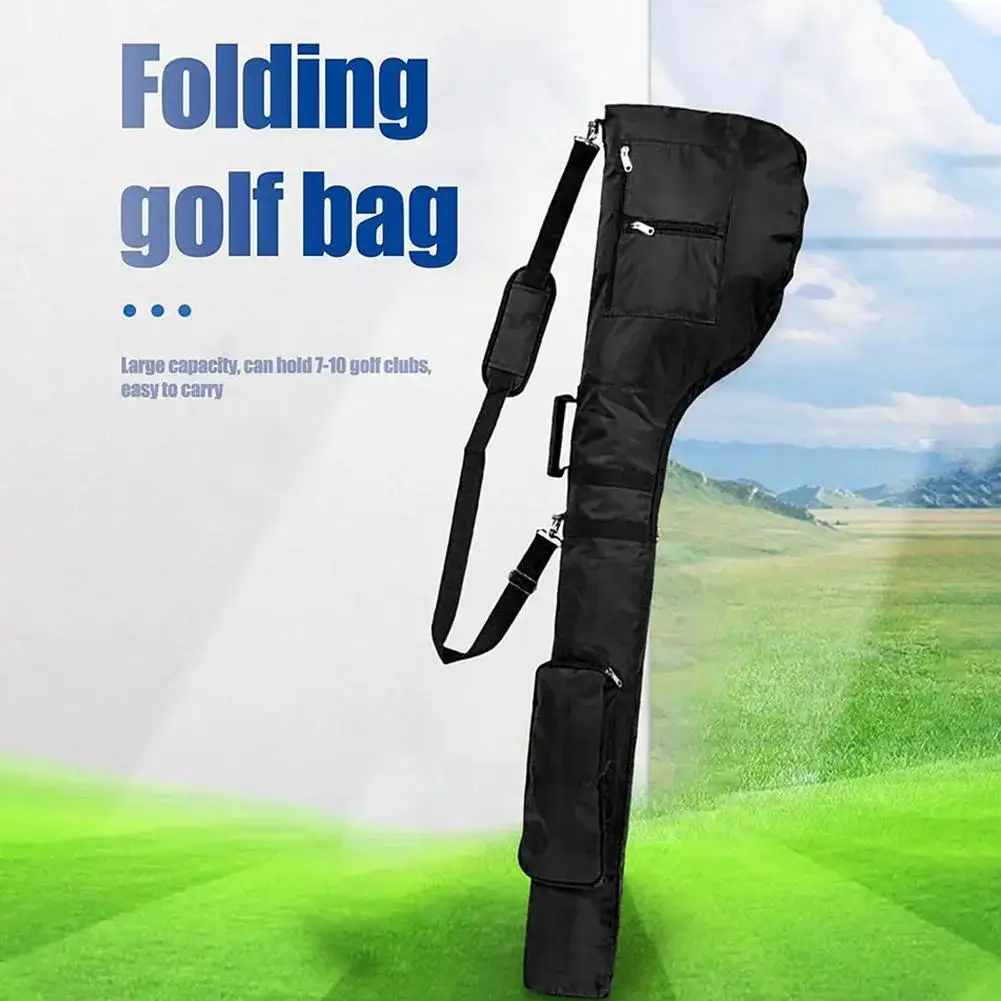 Portable Golf Club Bag 600D Oxford Cloth Waterproof Large Capacity Foldable Carry Bag Golf Bag Golf Accessories