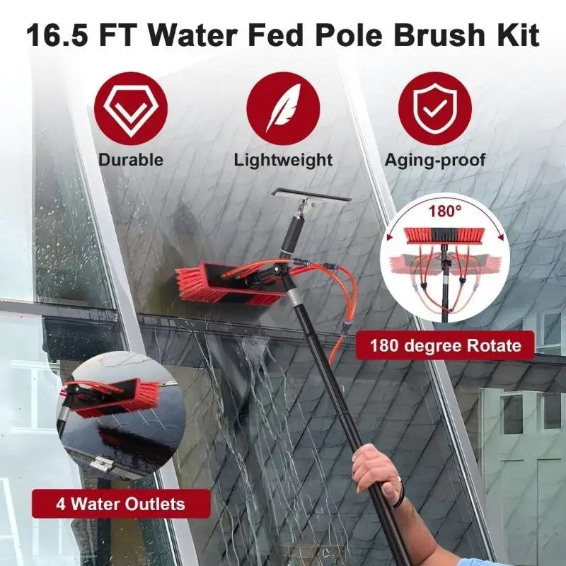 

918D телескопическая щетка для чистки солнечных панелей, очиститель солнечных панелей для жилых помещений, стержень для чистки и