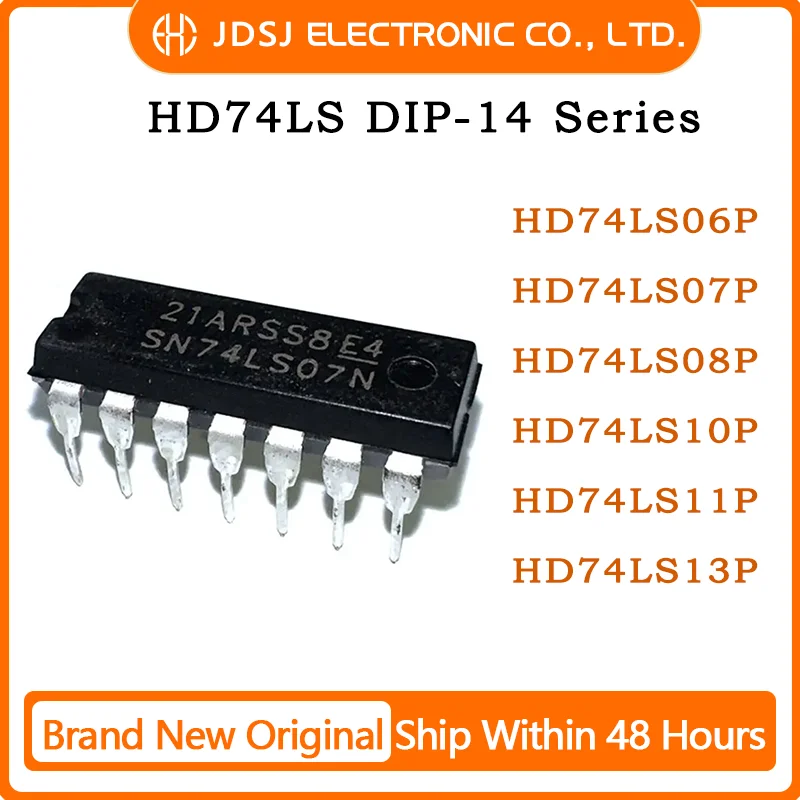 10PCS HD74LS06P HD74LS07P HD74LS08P HD74LS10P HD74LS11P HD74LS13P DIP14 Brand New Original Chip IC