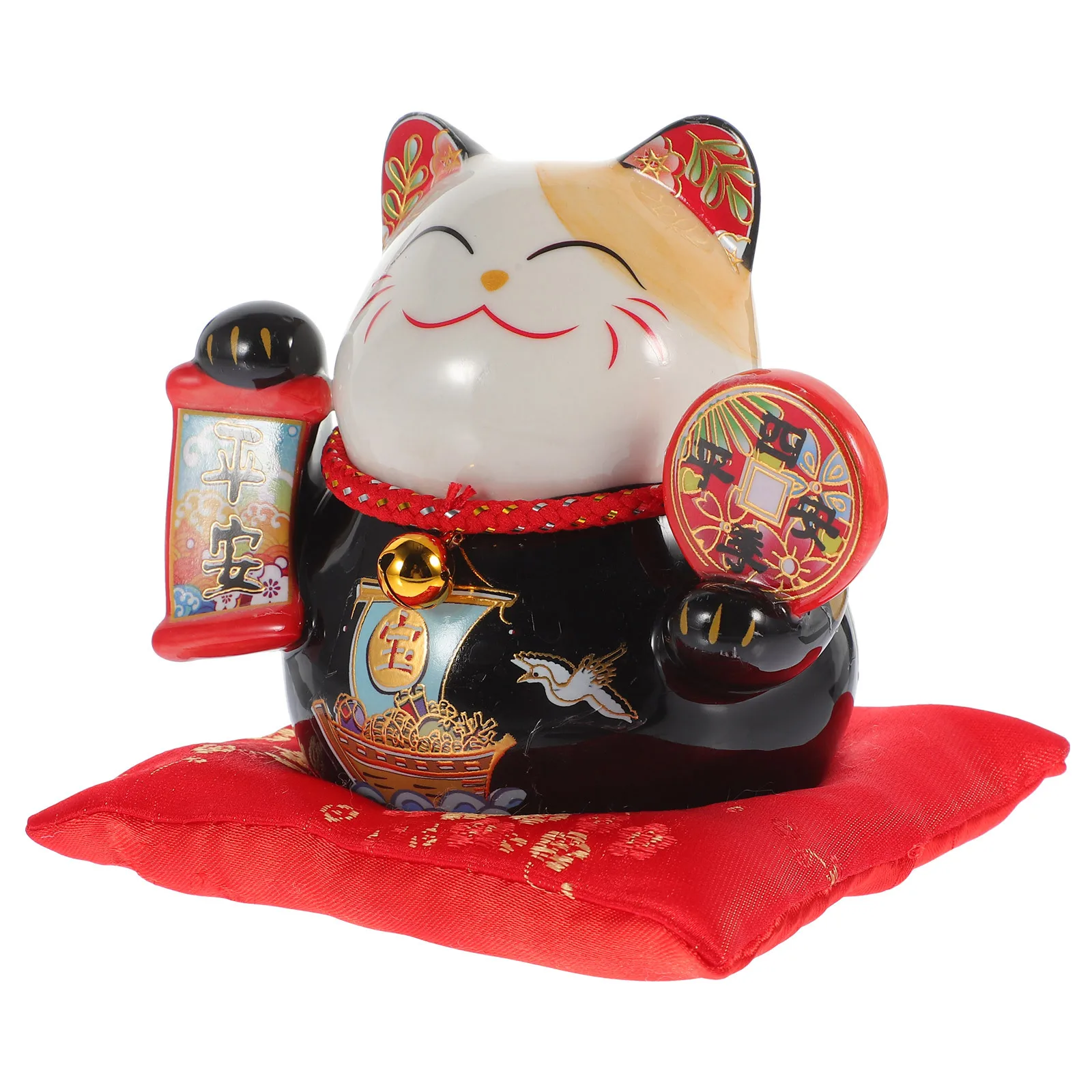 

Fortune Cat Shaped Piggy Bank Cute Lucky Cat Coin Bank Decorative Money Pot Household Saving Jar Desktop Coin Holder