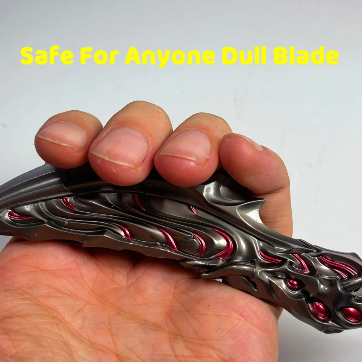 7.1 polegada valorant chama metal katana espada japonês katana sabre original samurai sabre ninja faca cosplay acessórios prop brinquedo