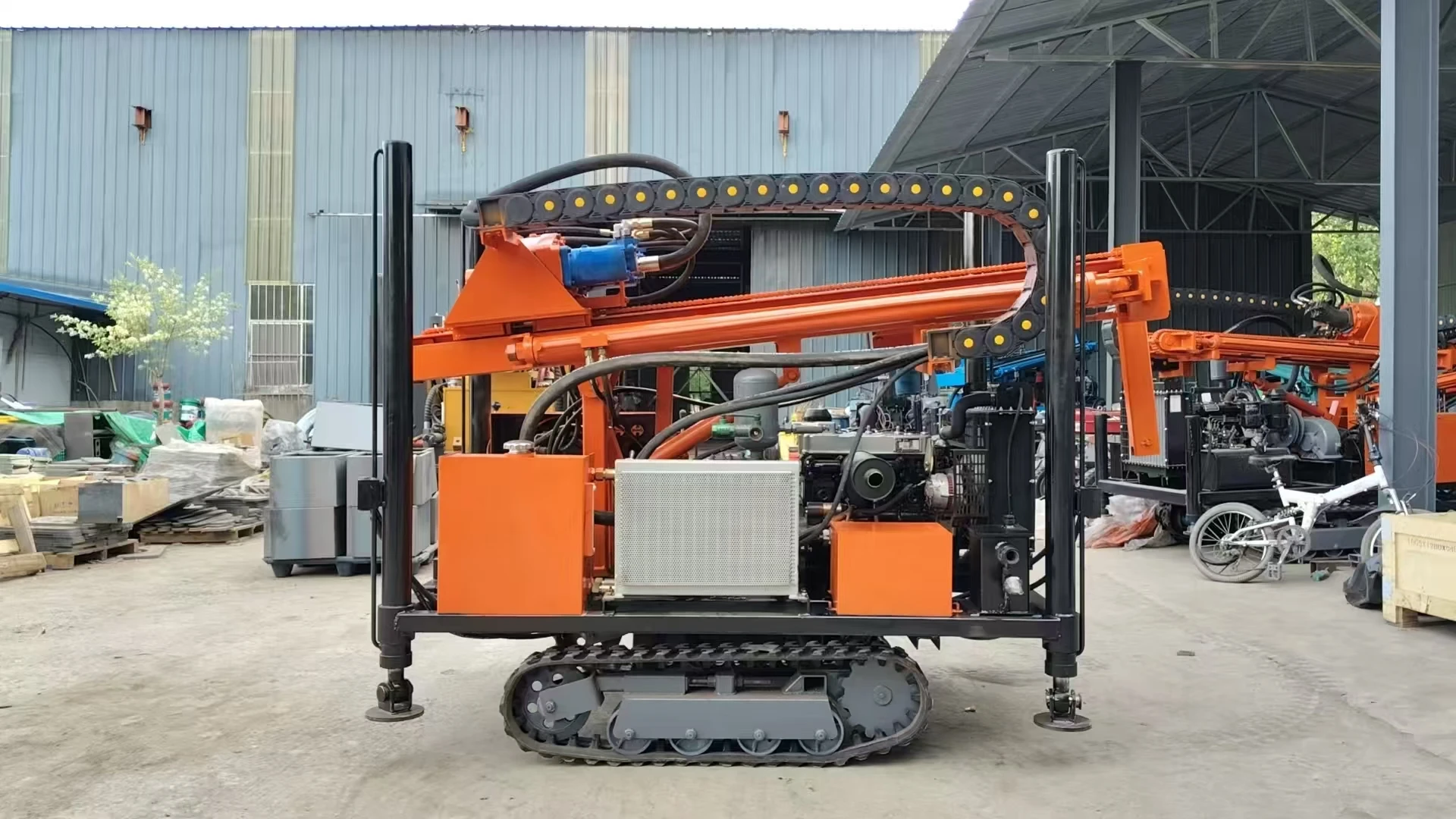 디젤 엔진 유압식 맞춤형 수중 시추기 180~200미터