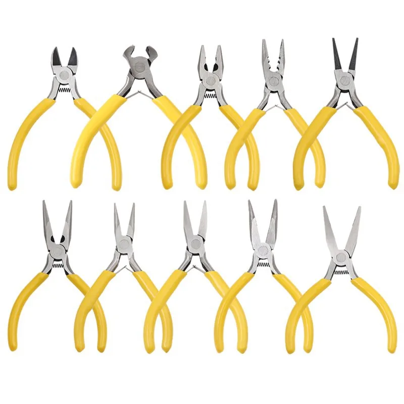 1PCS Mini Diagonal Zange Isolierte Zange Für Schmuck Machen Handwerk Perlen Werkzeug Runde Gebogen Spitz Cutter Großhandel – Detail 3