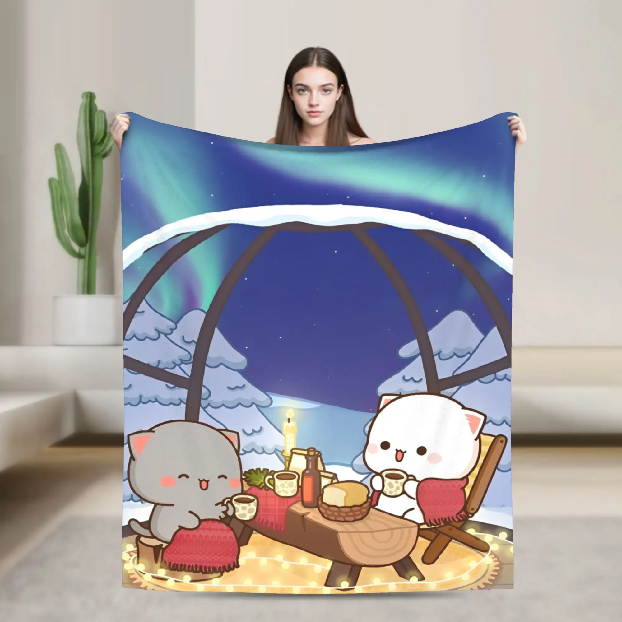

Bubu and Dudu Series Blanket Quality Warm Soft Throw Blanket Winter Airplane Travel Couch Chair Sofa Bed Street Trend Bedspread