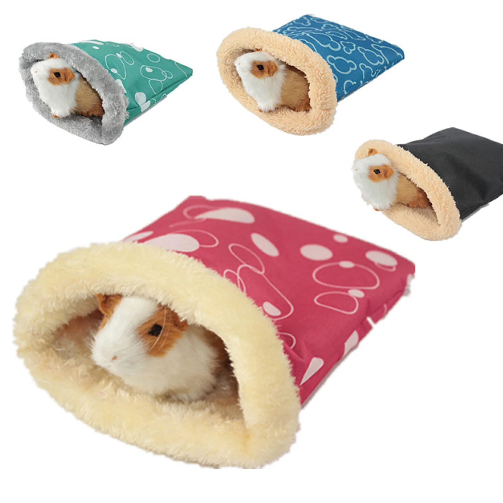 

Pet Sleep Sack Warm Sleep Bag Small Rabbit Hamster Wrap Blanket Bed Cozy Nest Mat Hamster Wrap Pet Sleeping Bag