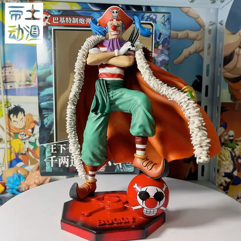 1/12 One Piece Anime Figure Buggy Action Figurine Seven Martial Seas Resonance Series Buggy Statue Collection Buggy Models Doll