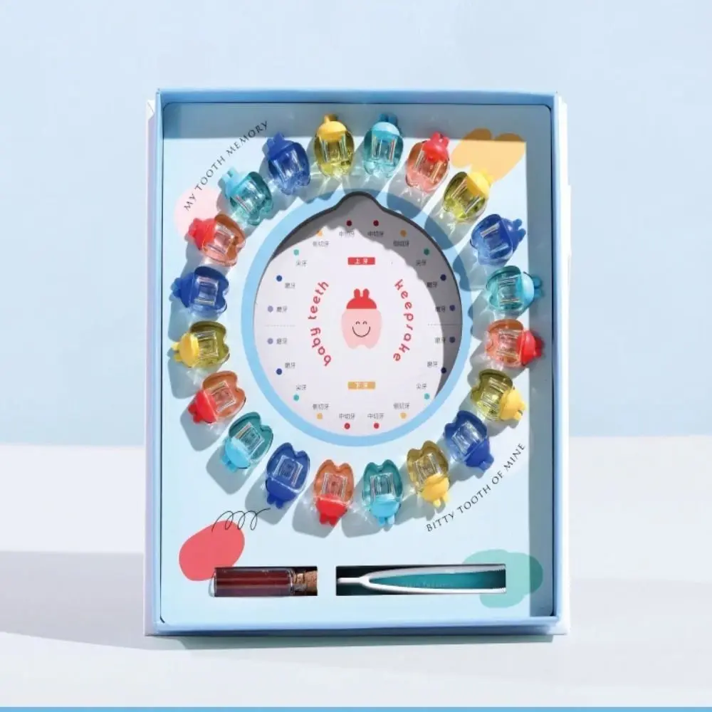 

Individual Wooden Baby Tooth Box Hair Collection Cartoon Milk Teeth Organizer Souvenirs Storage Box Breast Teeth Case Children